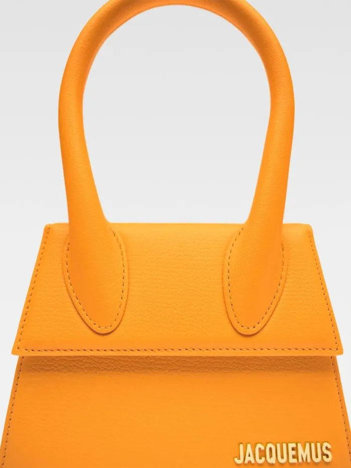 The Medium Chiquito Dark Orange Women JACQUEMUS Crossbody and Handbags The Medium Chiquito Dark Orange Women JACQUEMUS Crossbody and Handbags