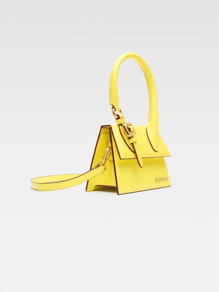 The Medium Chiquito With Buckle Yellow Women JACQUEMUS Crossbody and Handbags The Medium Chiquito With Buckle Yellow Women JACQUEMUS Crossbody and Handbags