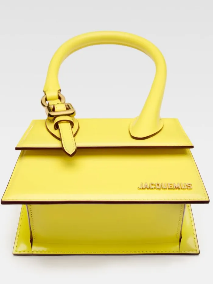 The Medium Chiquito With Buckle Yellow Women JACQUEMUS Crossbody and Handbags The Medium Chiquito With Buckle Yellow Women JACQUEMUS Crossbody and Handbags