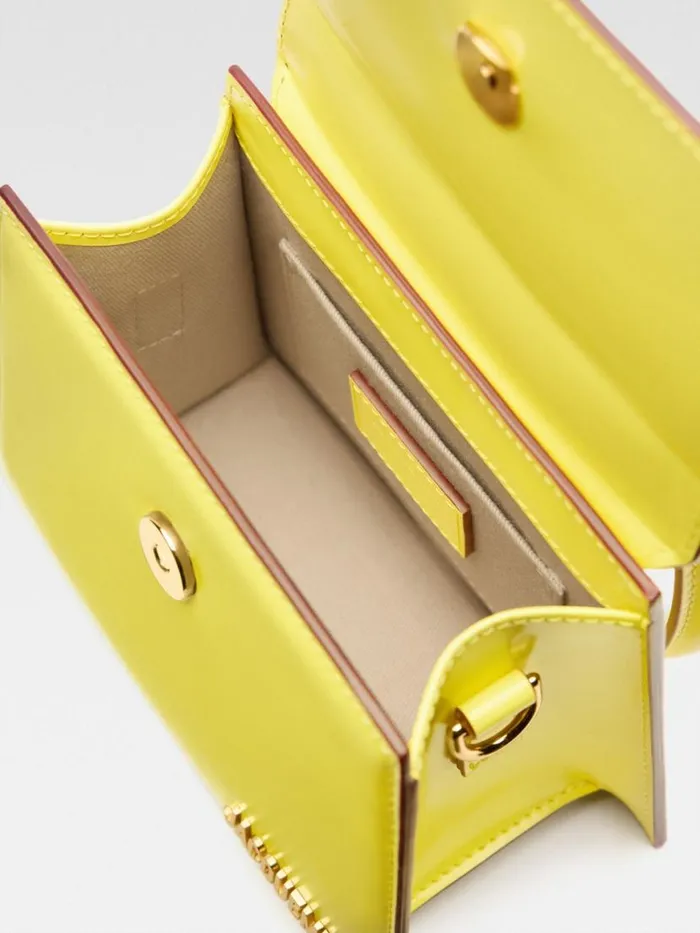 The Medium Chiquito With Buckle Yellow Women JACQUEMUS Crossbody and Handbags The Medium Chiquito With Buckle Yellow Women JACQUEMUS Crossbody and Handbags