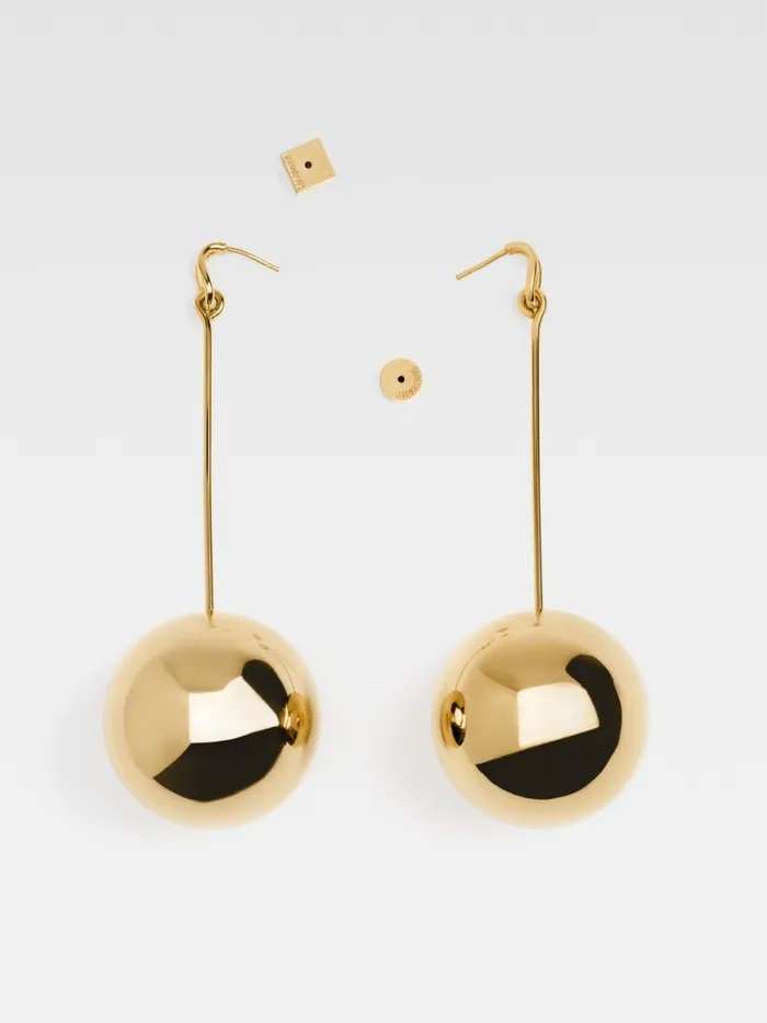 The Nodo Large Earrings Gold Women JACQUEMUS Jewellery The Nodo Large Earrings Gold Women JACQUEMUS Jewellery