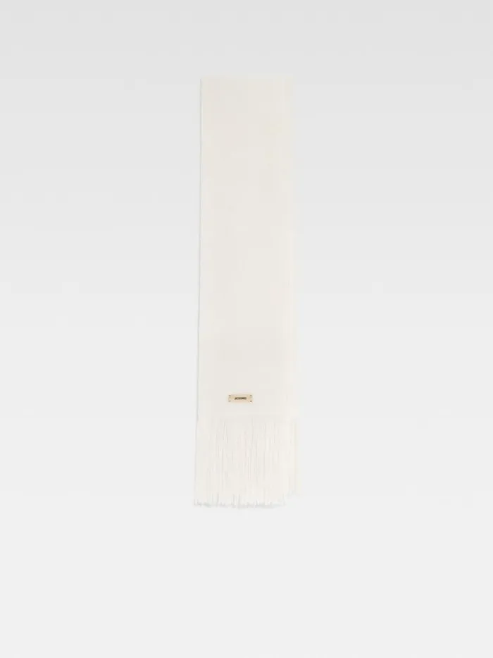 The Nuvola Scarf Offwhite WomenMen JACQUEMUS Scarves Beanies and Gloves