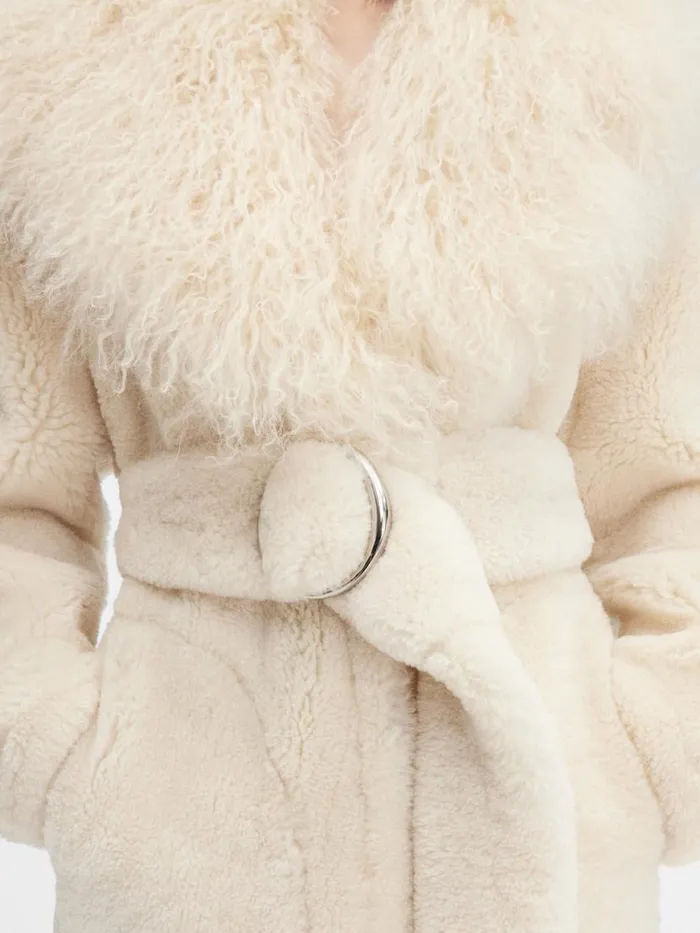 The Pilou Long Coat Offwhite Women JACQUEMUS Coats and Jackets The Pilou Long Coat Offwhite Women JACQUEMUS Coats and Jackets