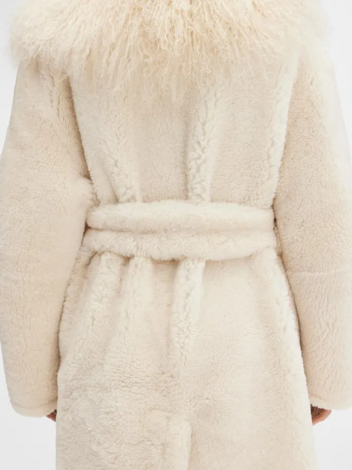 The Pilou Long Coat Offwhite Women JACQUEMUS Coats and Jackets The Pilou Long Coat Offwhite Women JACQUEMUS Coats and Jackets