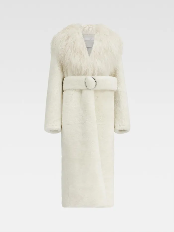The Pilou Long Coat Offwhite Women JACQUEMUS Coats and Jackets The Pilou Long Coat Offwhite Women JACQUEMUS Coats and Jackets