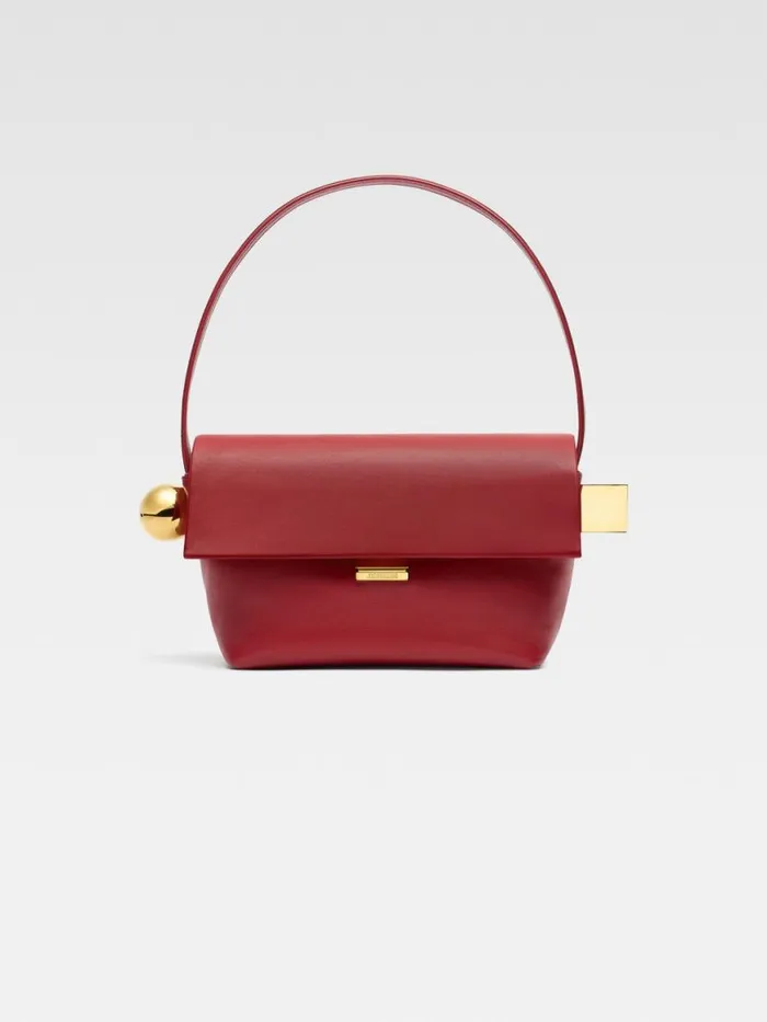 The Rond Carr Dark Red Women JACQUEMUS Shoulder Bags