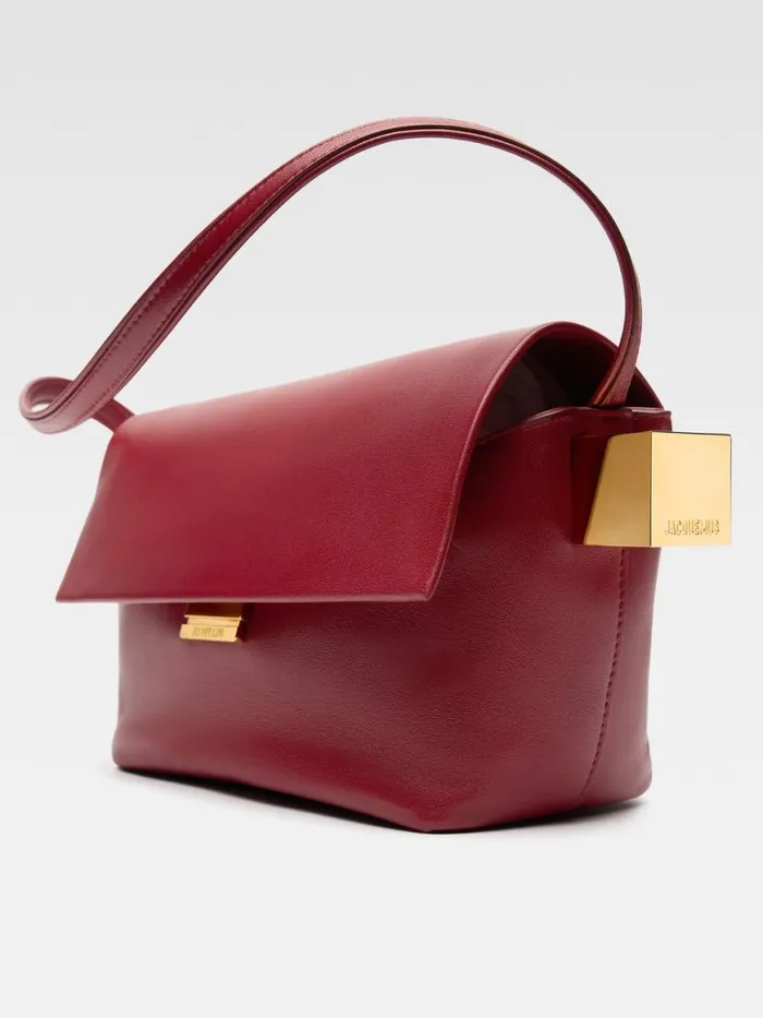The Rond Carr Dark Red Women JACQUEMUS Shoulder Bags The Rond Carr Dark Red Women JACQUEMUS Shoulder Bags