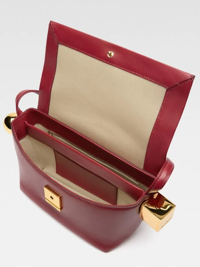 The Rond Carr Dark Red Women JACQUEMUS Shoulder Bags The Rond Carr Dark Red Women JACQUEMUS Shoulder Bags