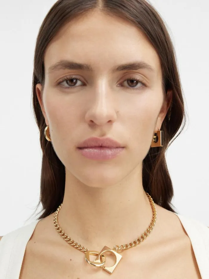 The Rond Carr Necklace Light Gold Women JACQUEMUS Jewellery The Rond Carr Necklace Light Gold Women JACQUEMUS Jewellery