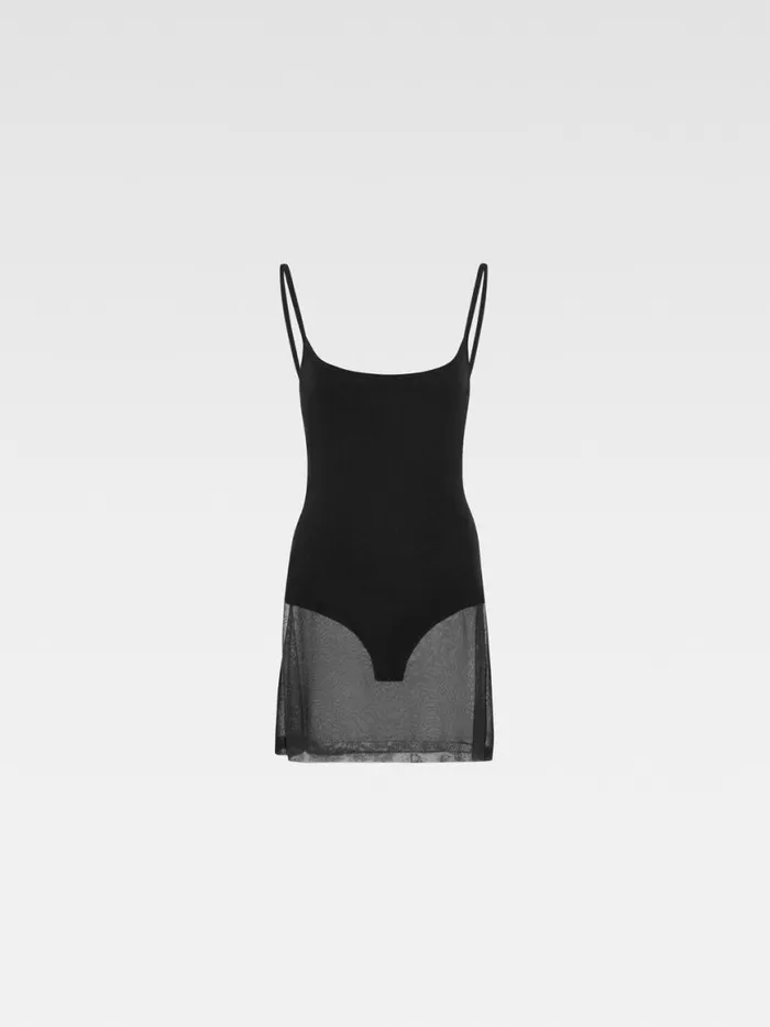 The Roupao Knit Dress Black Women JACQUEMUS Dresses and Skirts