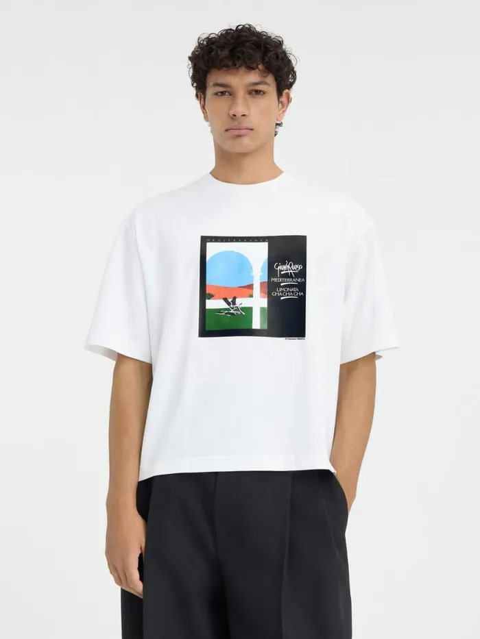 The Scesa Tshirt Mediterranea Print WomenMen JACQUEMUS Tshirts