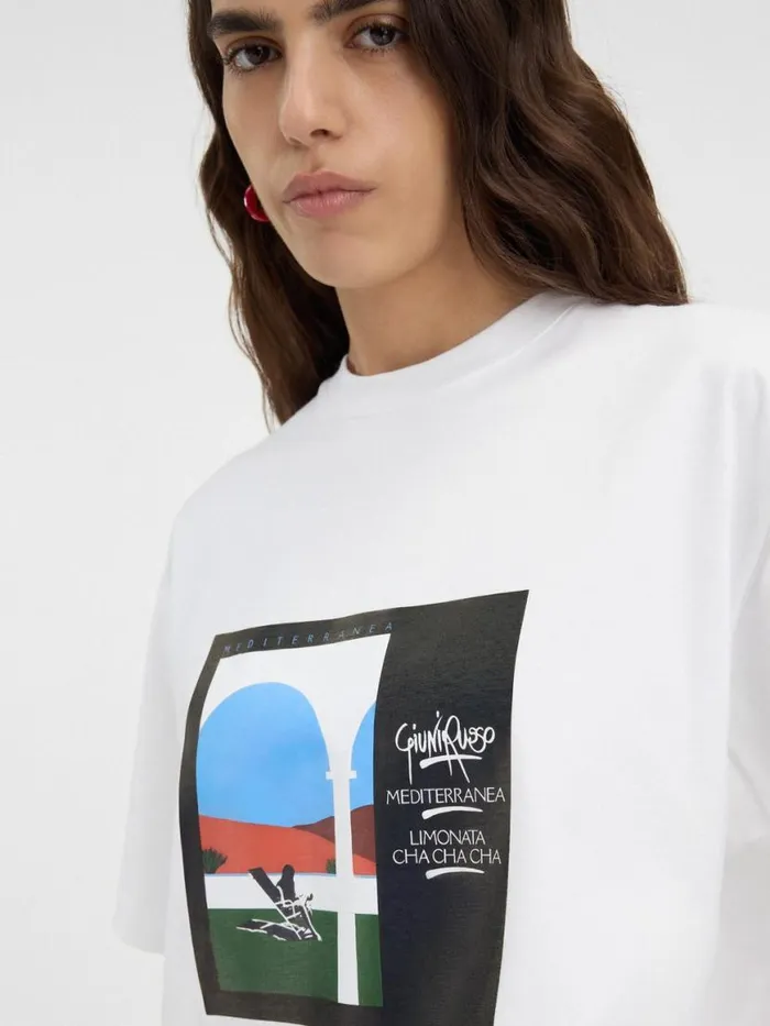 The Scesa Tshirt Mediterranea Print WomenMen JACQUEMUS Tshirts The Scesa Tshirt Mediterranea Print WomenMen JACQUEMUS Tshirts