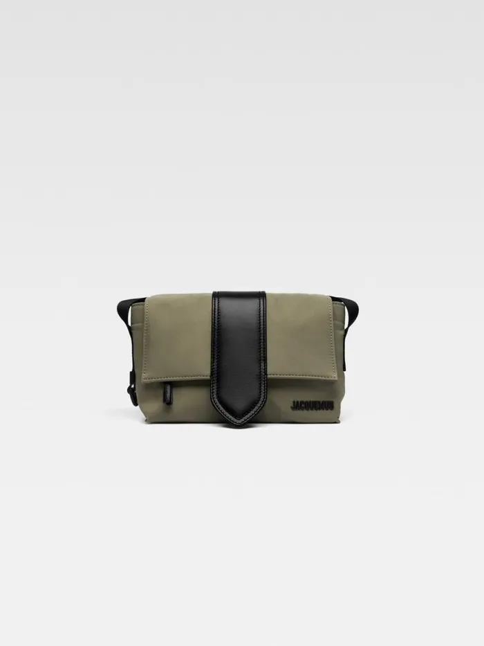 The Small Bambino Messenger Bag Khaki Men JACQUEMUS Bags