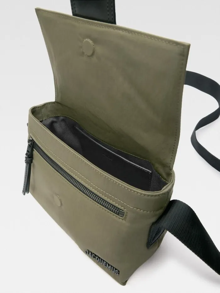 The Small Bambino Messenger Bag Khaki Men JACQUEMUS Bags The Small Bambino Messenger Bag Khaki Men JACQUEMUS Bags