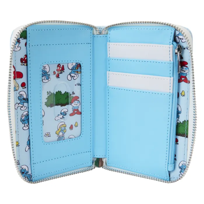 The Smurfs Smurfette Cosplay Zip Around Wallet Unisex Loungefly Bags and Wallets The Smurfs Smurfette Cosplay Zip Around Wallet Unisex Loungefly Bags and Wallets