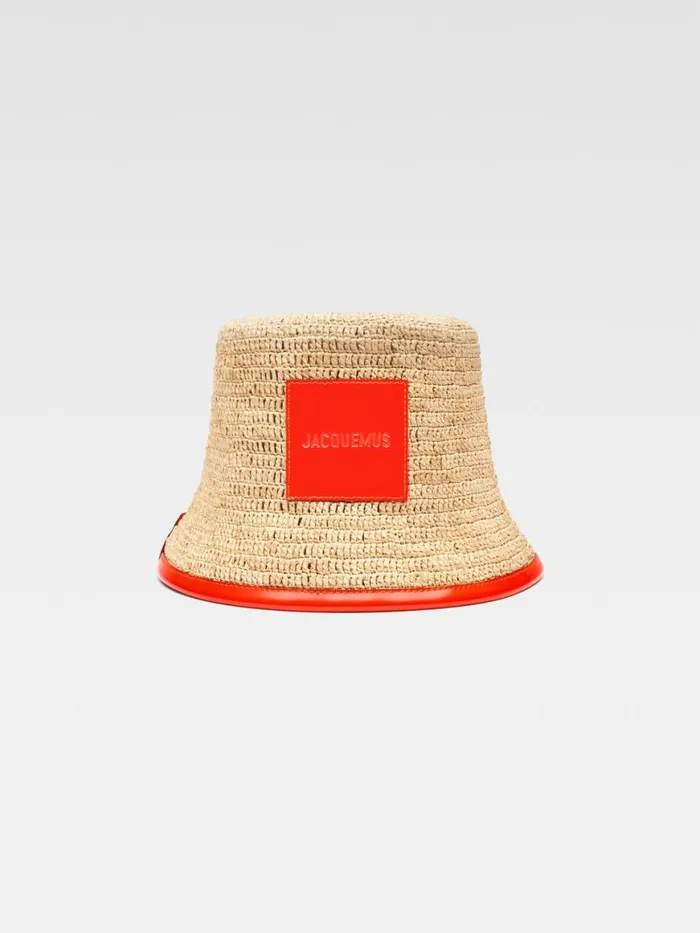 The Soli Bucket Hat Orange WomenMen JACQUEMUS Hats