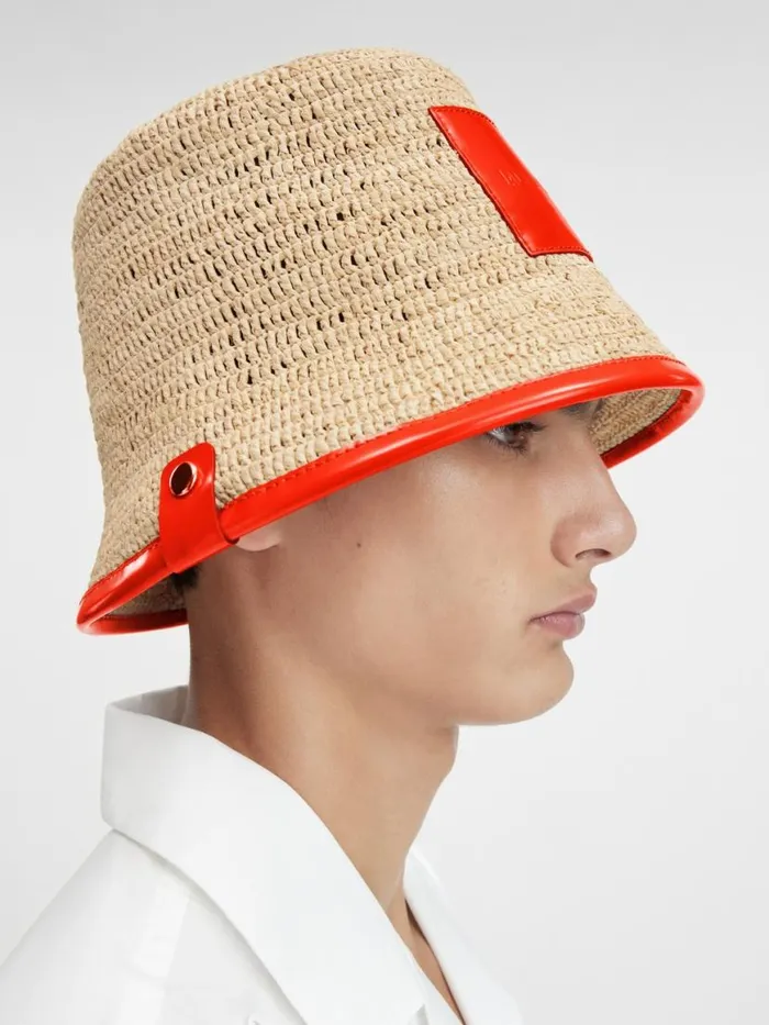 The Soli Bucket Hat Orange WomenMen JACQUEMUS Hats The Soli Bucket Hat Orange WomenMen JACQUEMUS Hats