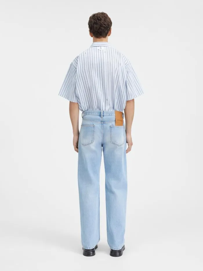 The Straight DeNmes Denim Pants Light Bluetabac Men JACQUEMUS Denim The Straight DeNmes Denim Pants Light Bluetabac Men JACQUEMUS Denim
