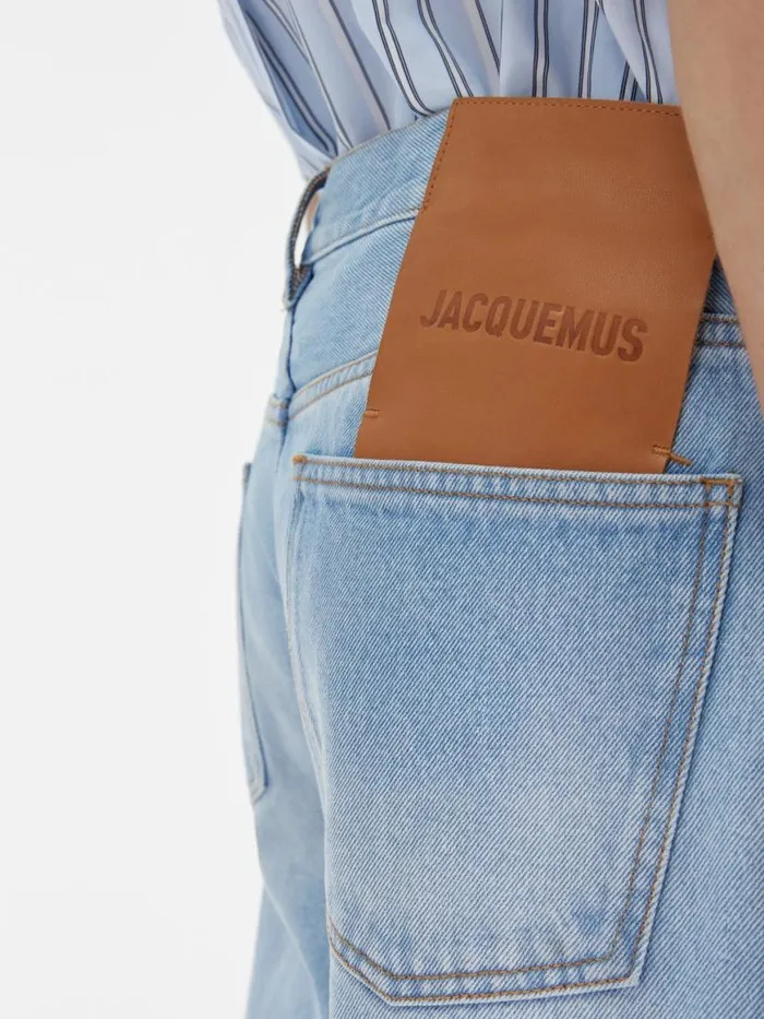 The Straight DeNmes Denim Pants Light Bluetabac Men JACQUEMUS Denim The Straight DeNmes Denim Pants Light Bluetabac Men JACQUEMUS Denim