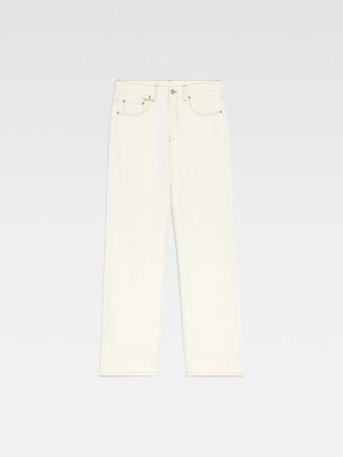 The Straight DeNmes Denim Pants Offwhitetabac Men JACQUEMUS Denim The Straight DeNmes Denim Pants Offwhitetabac Men JACQUEMUS Denim