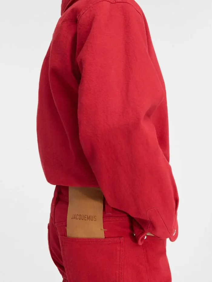 The Straight DeNmes Denim Pants Red Men JACQUEMUS Denim The Straight DeNmes Denim Pants Red Men JACQUEMUS Denim