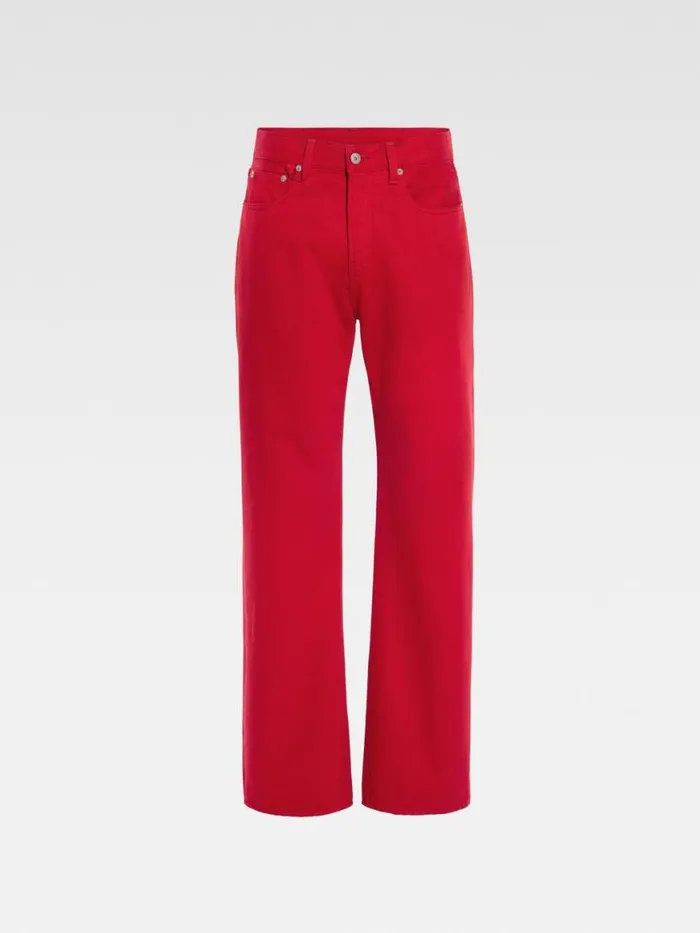 The Straight DeNmes Denim Pants Red Men JACQUEMUS Denim The Straight DeNmes Denim Pants Red Men JACQUEMUS Denim