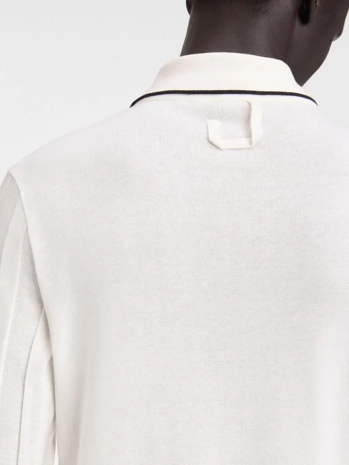 The Tricot Longsleeve Polo Shirt Offwhite Men JACQUEMUS Knits The Tricot Longsleeve Polo Shirt Offwhite Men JACQUEMUS Knits