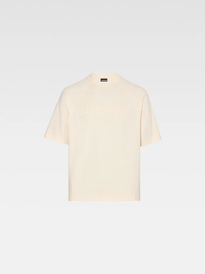 The Typo Tshirt Light Beige Men JACQUEMUS Tshirts The Typo Tshirt Light Beige Men JACQUEMUS Tshirts