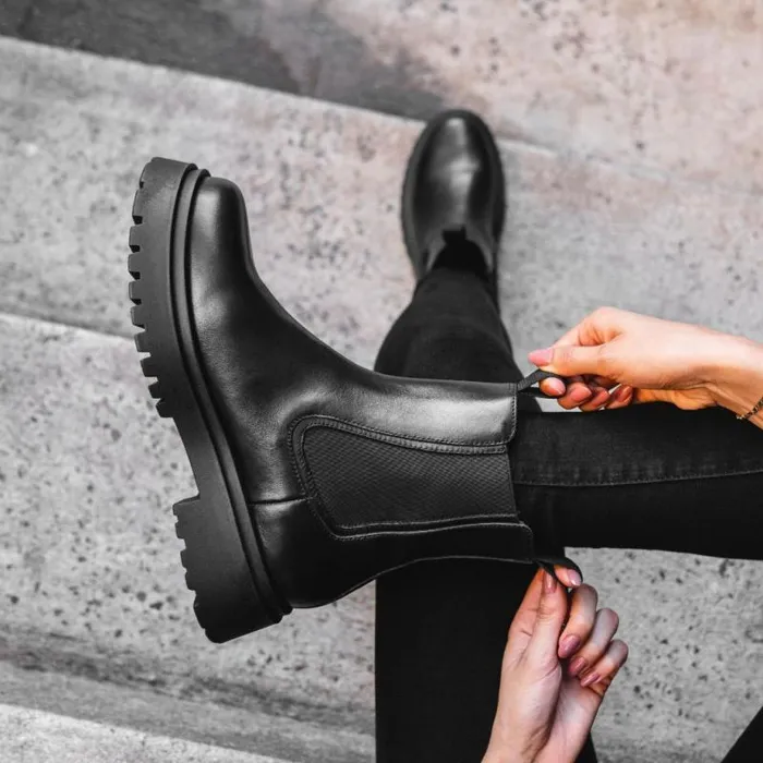 Thursday Boots Chelsea Legend Platform Black 8211 Women
