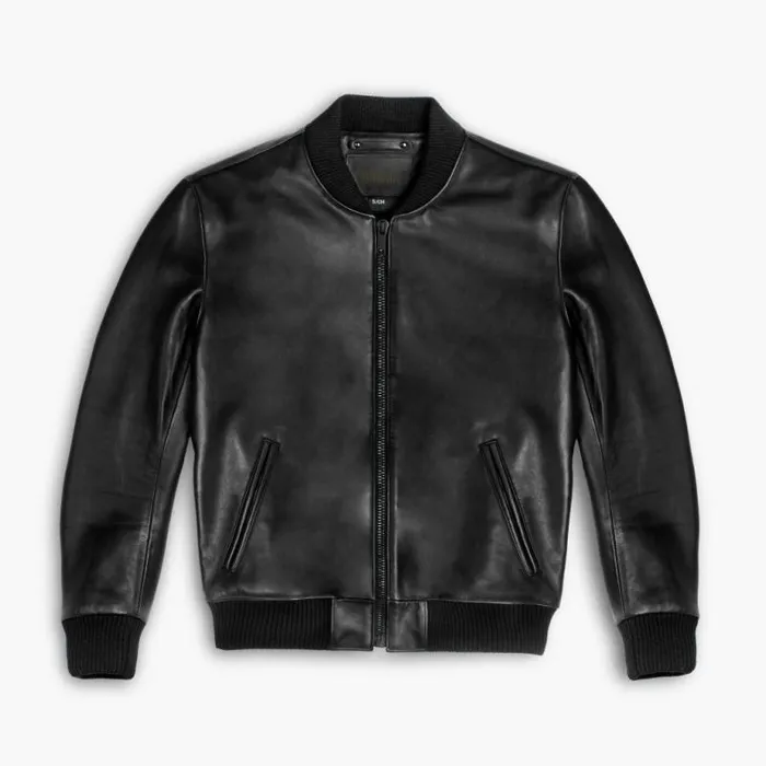Thursday Boots Leather Bomber Jacket Black 8211 Men