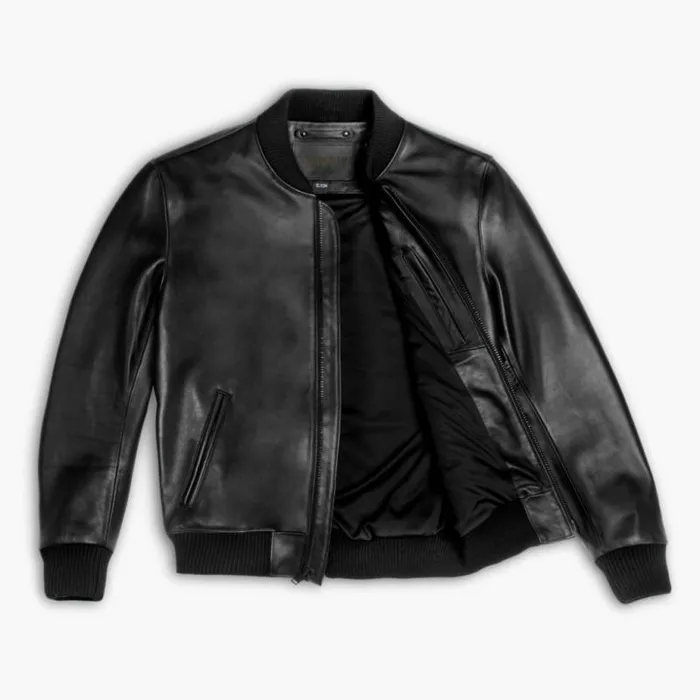 Thursday Boots Leather Bomber Jacket Black 8211 Men