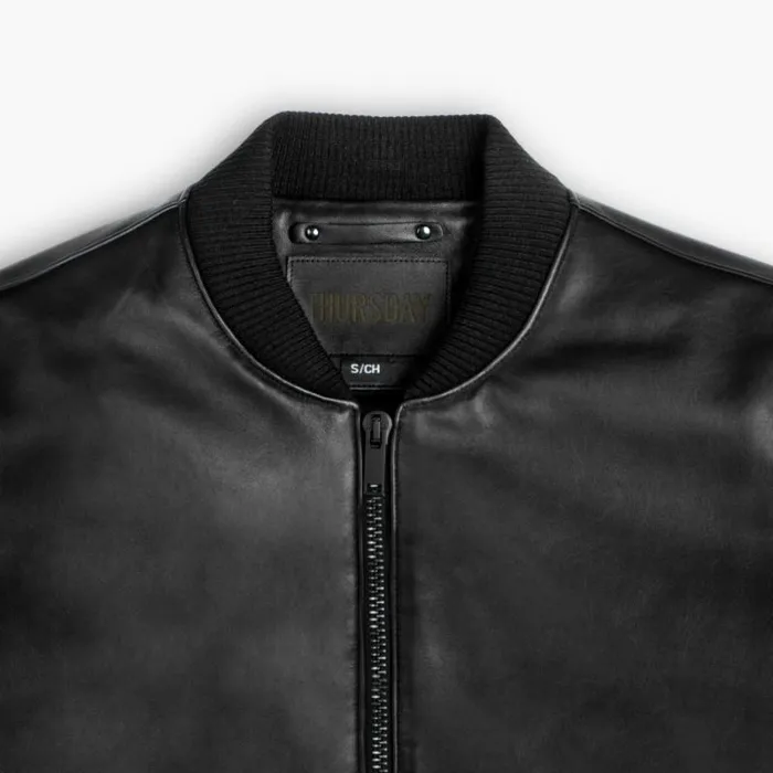 Thursday Boots Leather Bomber Jacket Black 8211 Men