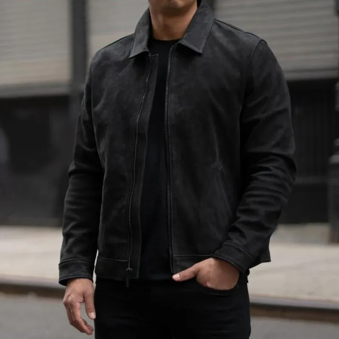 Thursday Boots Leather Keanu Jacket Black Matte 8211 Men
