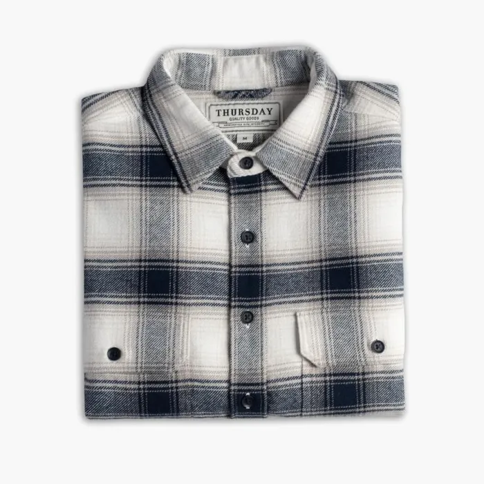 Thursday Boots Shirts and Apparel Summit Flannel Shirt Coastal Blue 8211 Men Thursday Boots Shirts and Apparel Summit Flannel Shirt Coastal Blue 8211 Men