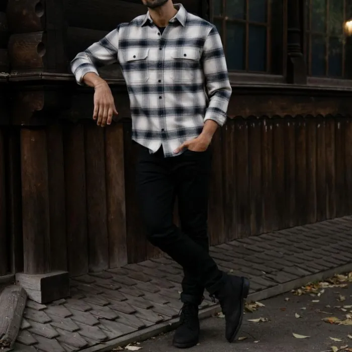 Thursday Boots Shirts and Apparel Summit Flannel Shirt Coastal Blue 8211 Men Thursday Boots Shirts and Apparel Summit Flannel Shirt Coastal Blue 8211 Men