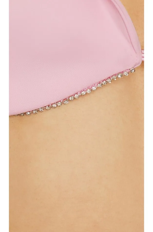 Tia Embellished Cropped Blazer Baby Pink Women Lovers and Friends Jackets and Coats