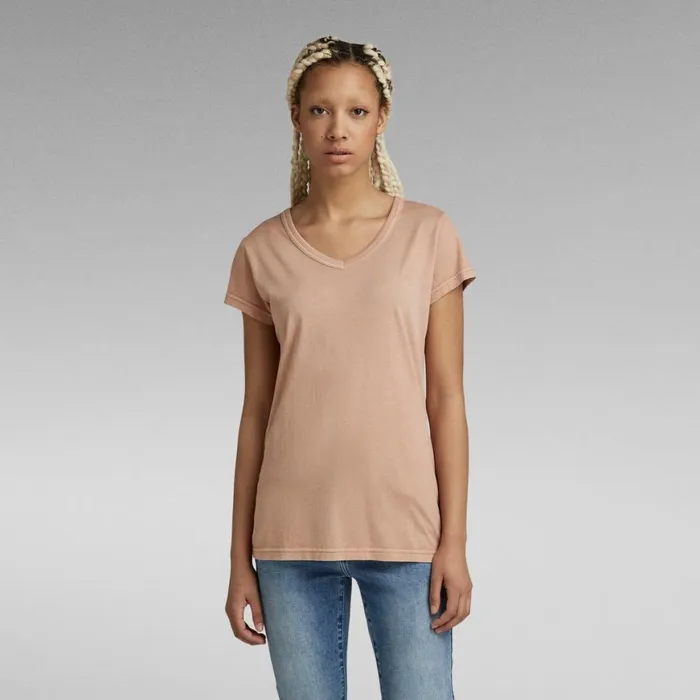 Tops and Tshirts Women GStar RAW Eyben Slim TShirt Over Dyed Tuscany Garment Dyed Tops and Tshirts Women GStar RAW Eyben Slim TShirt Over Dyed Tuscany Garment Dyed