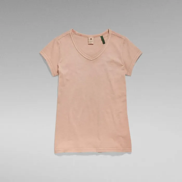 Tops and Tshirts Women GStar RAW Eyben Slim TShirt Over Dyed Tuscany Garment Dyed