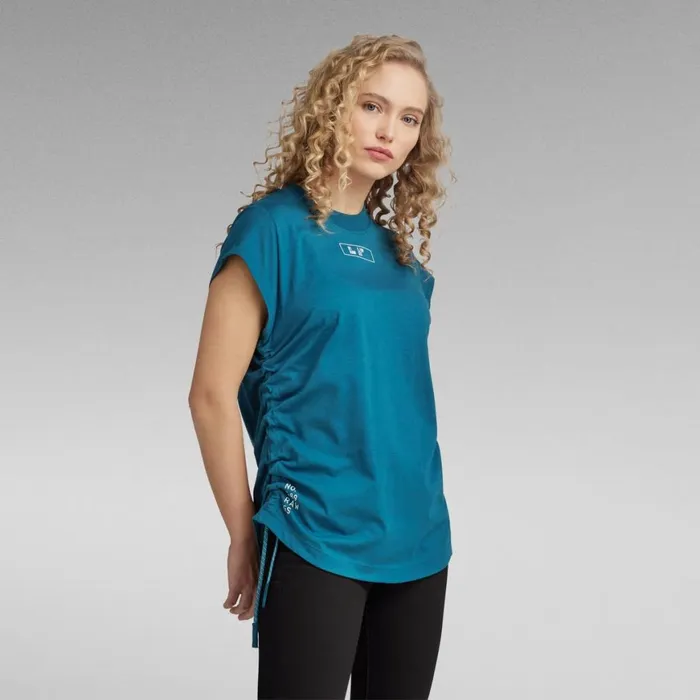 Tops and Tshirts Women GStar RAW Lash Cap Sleeve Tape TShirt Nitro