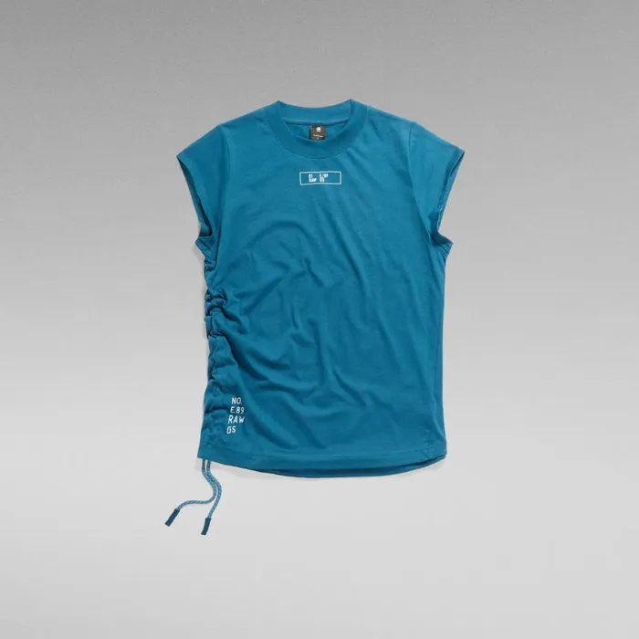 Tops and Tshirts Women GStar RAW Lash Cap Sleeve Tape TShirt Nitro