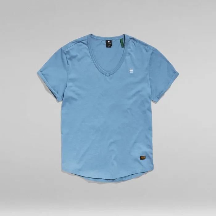 Tops and Tshirts Women GStar RAW Lash Fem Loose VNeck TShirt Azul