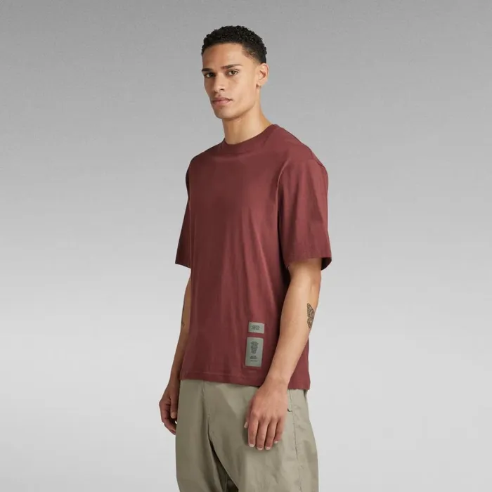 Tops and Tshirts Women GStar RAW Unisex Back Tape Oversized TShirt Paccio