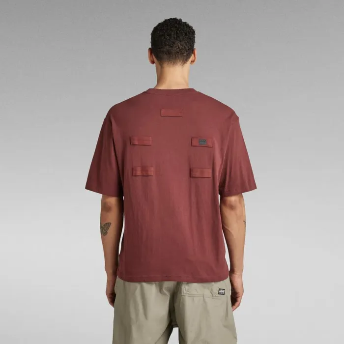 Tops and Tshirts Women GStar RAW Unisex Back Tape Oversized TShirt Paccio