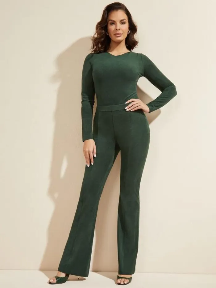 Tops And Sweaters Women Marciano Leonie Bodysuit Chenille Green Tops And Sweaters Women Marciano Leonie Bodysuit Chenille Green