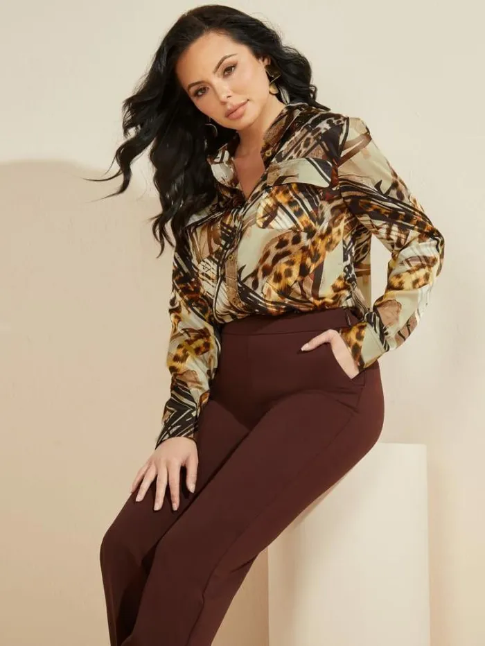 Tops And Sweaters Women Marciano The Essence Blouse Leopard Lines
