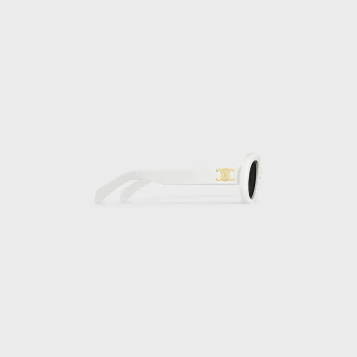 Triomphe 01 Sunglasses In Acetate White Women CELINE SUNGLASSES