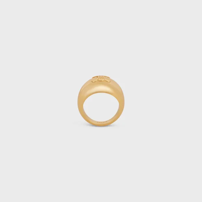 Triomphe Bold Ring In Brass With Gold Finish Gold Women CELINE RINGS