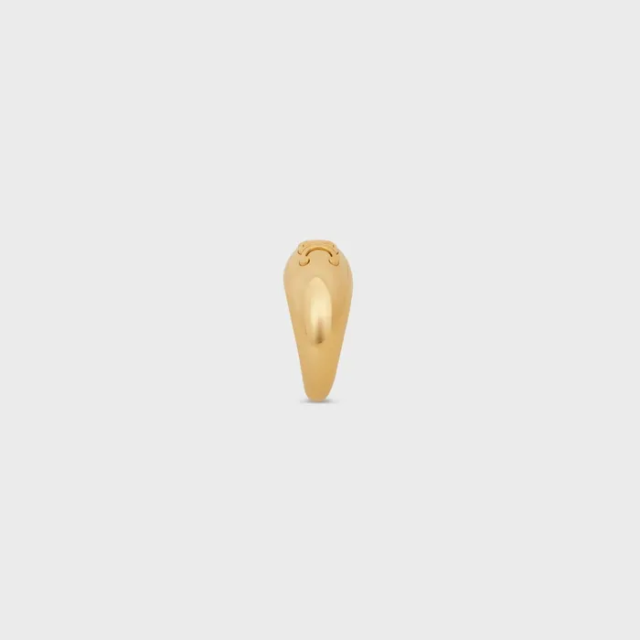 Triomphe Bold Ring In Brass With Gold Finish Gold Women CELINE RINGS Triomphe Bold Ring In Brass With Gold Finish Gold Women CELINE RINGS