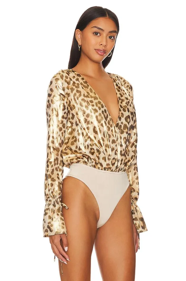 Viviana Bodysuit Lexy Leopard Women Lovers and Friends Tops