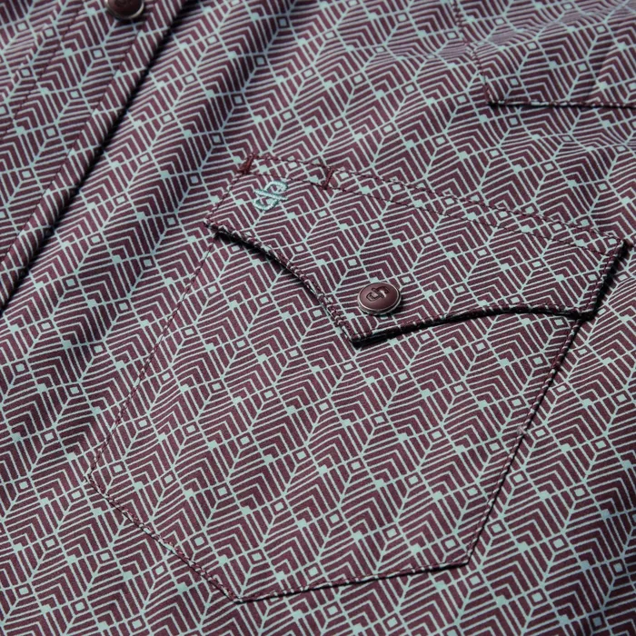 Western Shirts Men Stetson Chevron Grid Shirt Chevron Grid Shirt